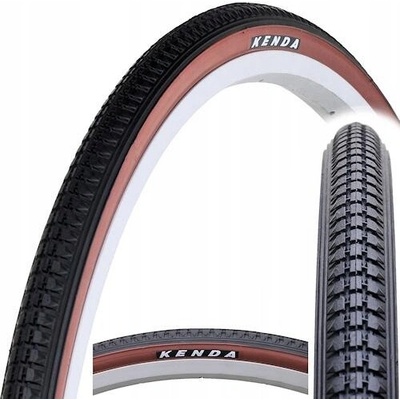 KENDA K103 PNEUMATIKA DRÁTOVÝ 27x1 1/4 ČERNÝ S Hnědými BOKY 32-630