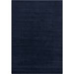 Flair Rugs Тъмносин ръчно изработен вълнен килим 200x290 cm Textured Wool Border - Flair Rugs (503119375002)