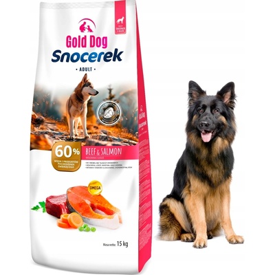 Gold dog Snocerek hovězí losos zelenina 15 kg
