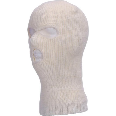 Kukla se 3 otvory Fostex Balaclava bílá