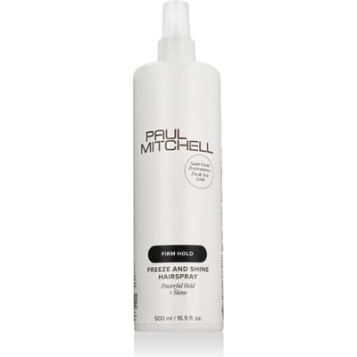Paul Mitchell Firm Hold Freeze and Shine Hairspray неаерозолен лак за коса със силна фиксация 500 ml унисекс