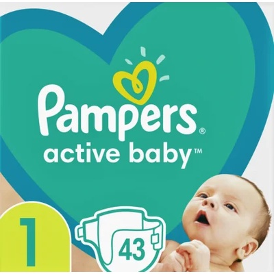 Pampers Active Baby Newborn VPM, пелени, S1, 43бр (p-29301-1)