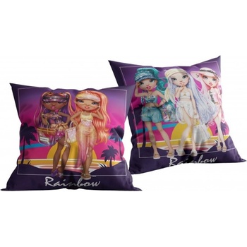 Halantex Obojstranný vankúš Rainbow High motív On The beach 40x40