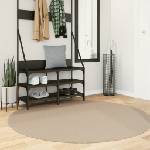 vidaXL Килим HUARTE с къс косъм, мек и миещ се, пясъчен, Ø 160 см (375068)