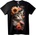 NOONEBRAND Тениска Флорална Котка - 2XL, Black