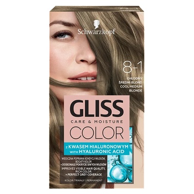 Schwarzkopf Gliss color Боя за коса 8-1 Студено средно рус (gc8-1)