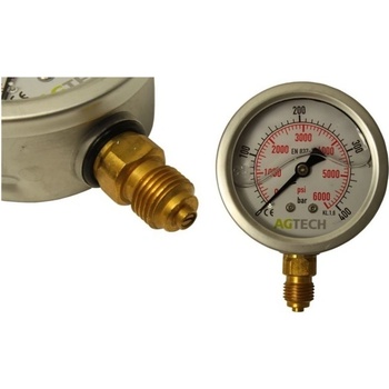 Manometer Fi 63 Bsp 1/4" spodný Rozsah 0-400 Bar Agt