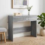 vidaXL Конзолна маса Сив Сонома 96, 5 x 38 x 75 см Инженерно дърво (8011645)