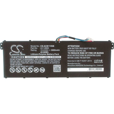 Cameron Sino Батерия за лаптоп ACER Aspire 5 A514-52G-59ZN, Aspire 7 A717-71G-51MF, AC14A8K LiPo 15.2V 3000 mAh CAMERON SINO (CS-ACB115NB)