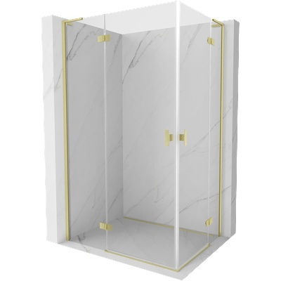 Mexen Mist-H L Duo лява душ кабина 110 x 90 cm, прозрачна, златен мат - 8A5L-110L-090P-55-00 (8A5L-110L-090P-55-00)