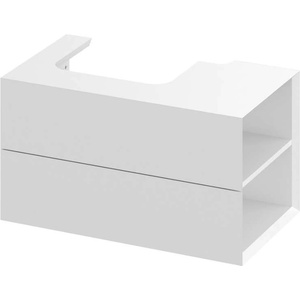RAVAK Lite - Шкаф за мивка 80x45x43 см, 2 чекмеджета, бял гланц X000001885 (X000001885)