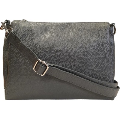 Vera Pelle kožená dámská crossbody kabelka tmavě 8799 kuze D27 šedá