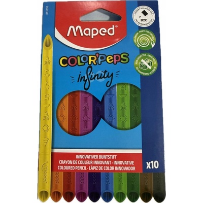 Maped Color Peps Infinity pastelky 10 ks bez orezávania