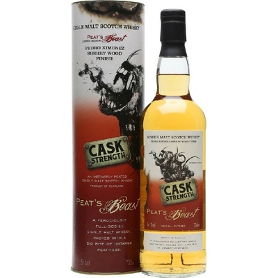 Peats Beast Cask Strenght exition PX Single Malt 54,1% 0,7 l (tuba)