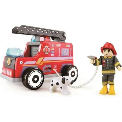 Hape E3024, Hasičské auto, 3 rok / roky, Drevo, Červená