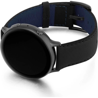 Meridio Уникална ръчно изработена кожена (естествена кожа) каишка за Samsung Galaxy Watch Active - Meridio Ink Nappa Leather Band (черен) (20INSG)