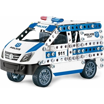 Alltoys Kovová stavebnica Policajné auto 314 ks