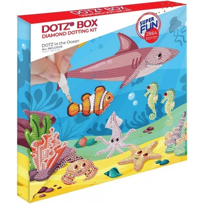 DIAMOND DOTZ DOTZIES Diamantové malování Mořský svět DBX029 28 x 28 cm – Zbozi.Blesk.cz