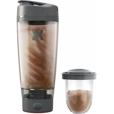 PROMiXX Pro shaker dobíjací – Graphite Grey 600 ml