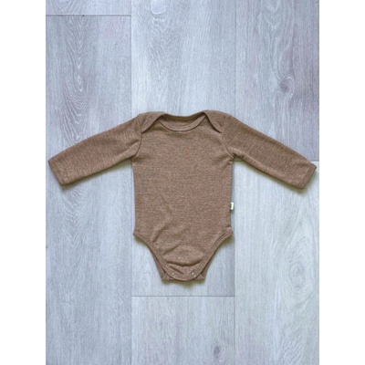 Rostoucí Merino Body MoniLu dl. rukáv skořicová Body