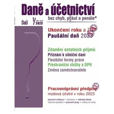DaÚ 1/2023 Ukončení roku z pohledu ZDP