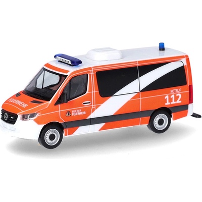 Herpa Mercedes Benz Sprinter '18 Fire Brigade Berlin / Berliner Feuerwehr / Hasiči 1:87
