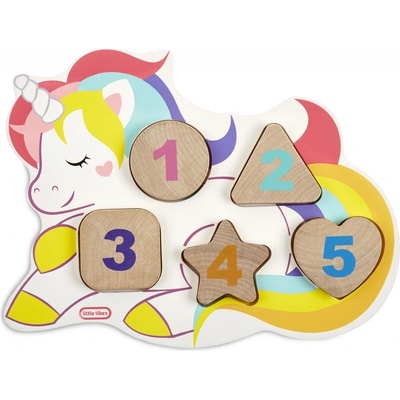 Little Tikes Wooden Critters puzzle s čísly Jednorožec 0050743652240