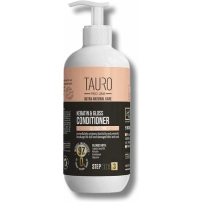 Tauro Pro Line Ultra Natural Care Kondicionér pro lesk s keratinem 400 ml – Zboží Mobilmania