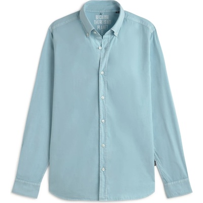 Ecoalf Мъжка риза с копчета Ecoalf Antejo Popelin Shirt - Ocean Blue (033-2999-0213)