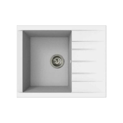 Stradour Мивка с едно корито и отцедник Stradour 1C XS Бял