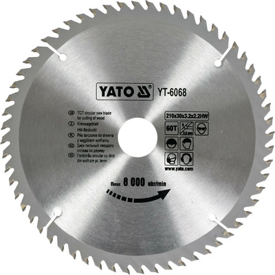 Yato Kotouč na dřevo 210 x 30 mm 60z YT-6068