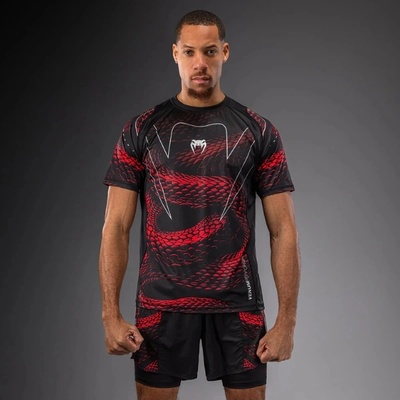 Venum - Боксова Екипировка | Официален Вносител за България Тениска Venum Matupa Dry Tech T-Shirt - Black/Red/Silver - M