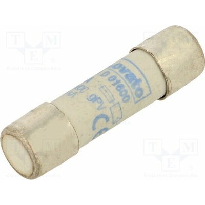 LOVATO ELECTRIC FE01D01600 Pojistka: tavná; 16A; 1kVDC; gPV; 10x38mm