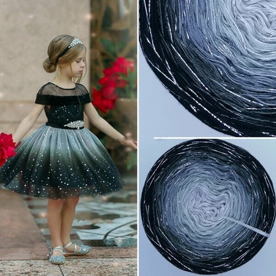 Příze Čarovné klbko (3n) 1000m Limited Edition No.24 glitter silver