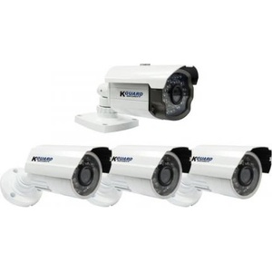 KGuard ckt001 : : Комплект от 4 охранителни камери за dvr с кабели и захранване
