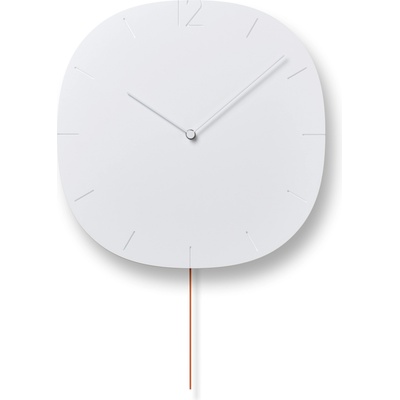 Lemnos Стенен часовник Carved квадратен (NTL20-04)