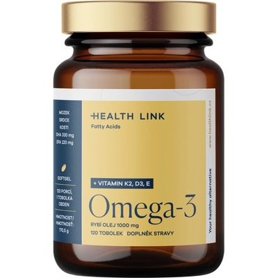 Health Link Omega 3 rybí olej 120 kapsúl