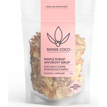 Sense Coco Bio kokosové čipsy javorové 40 g