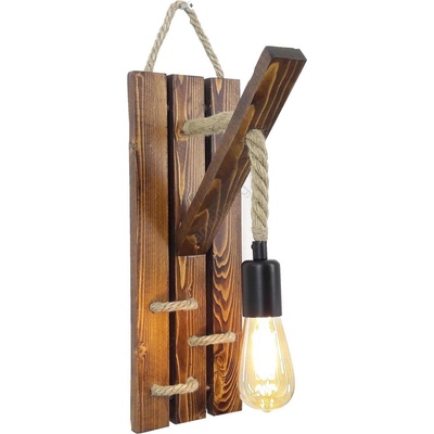 ASIR GROUP Стенно осветително тяло AHSAP 1xE27/40W/230V, бор/орех (AS2957)