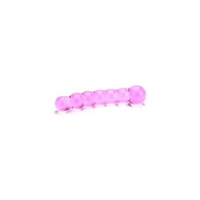 Spectrum Ribbed vroubkované skleněné dildo