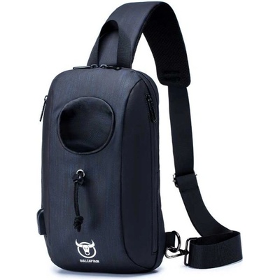Bullcaptain taška přes rameno s USB Borgar Modrá 6L XB0113