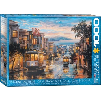 Image 1 of EUROGRAPHICS - Puzzle Lusphin: San Francisco Cable Car heaven - 1 000 piese