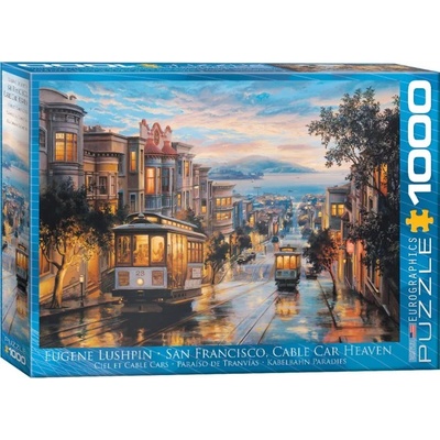 EUROGRAPHICS - Puzzle Lusphin: San Francisco Cable Car heaven - 1 000 piese