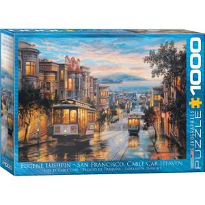 EUROGRAPHICS - Puzzle Lusphin: San Francisco Cable Car heaven - 1 000 piese
