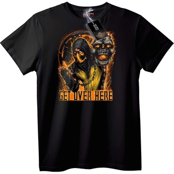 NOONEBRAND Тениска Черепна Get Over Here - 2XL, Black