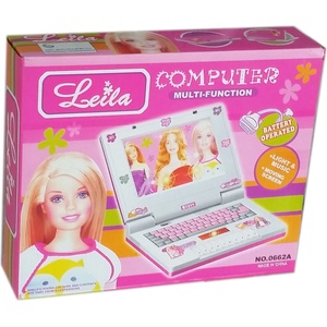  Компютър Лаптоп Барби Barbie, детска играчка с музика и светлина