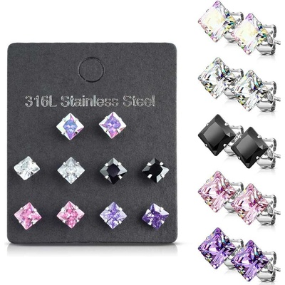Mabell Set dámskych náušníc z chirurgickej ocele BRIGITTE SK221VE04-05C45