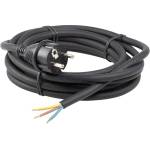 ANCO 321660 H05RR-F 10A 250V 3x1.0 mm2, 5m черен гумен флексокабел с щепсел за монтаж (321660)