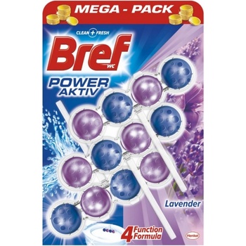 Bref Power Aktiv WC blok Lavender 3 x 50 g