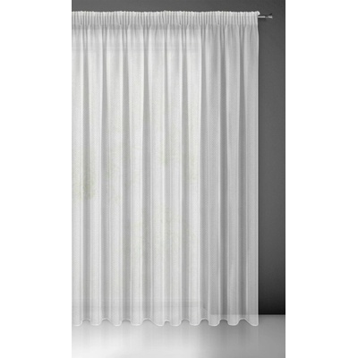 ZÁCLONA LOARA NA PÁSCE 300X270 CM BÍLÁ